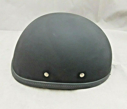 NON DOT DAYTONA HELMET MATTE BLACK Y STRAP RETENTION HELMET - SMALL