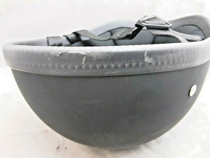 NON DOT DAYTONA HELMET MATTE BLACK Y STRAP RETENTION HELMET - SMALL