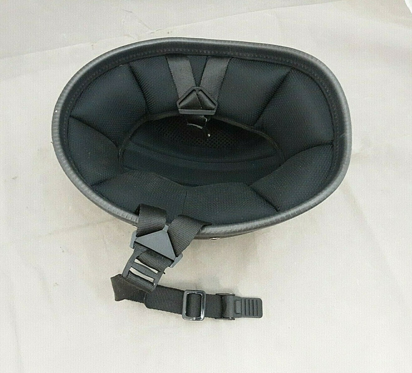NON DOT DAYTONA HELMET MATTE BLACK Y STRAP RETENTION HELMET - SMALL