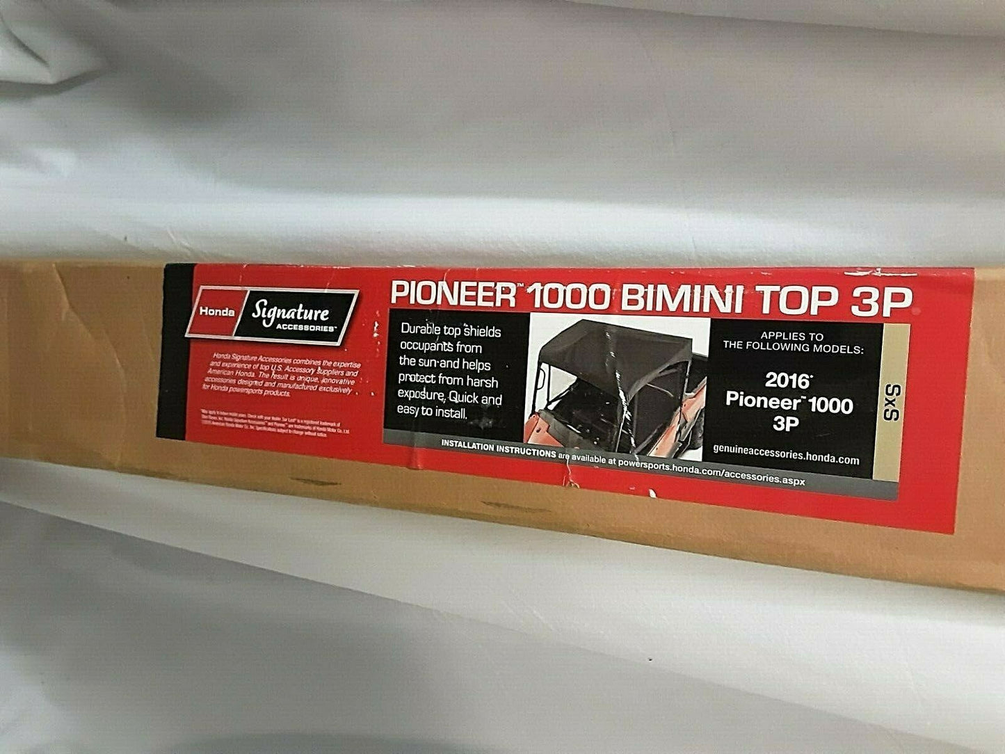 Honda OEM Part 0SR85-HL4-322B 2016 Pioneer 1000 3P Bimini Top SxS