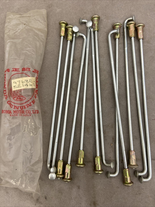 NOS Honda OEM SPOKES B FRONT 97682-521461 (QTY 12) Scrambler