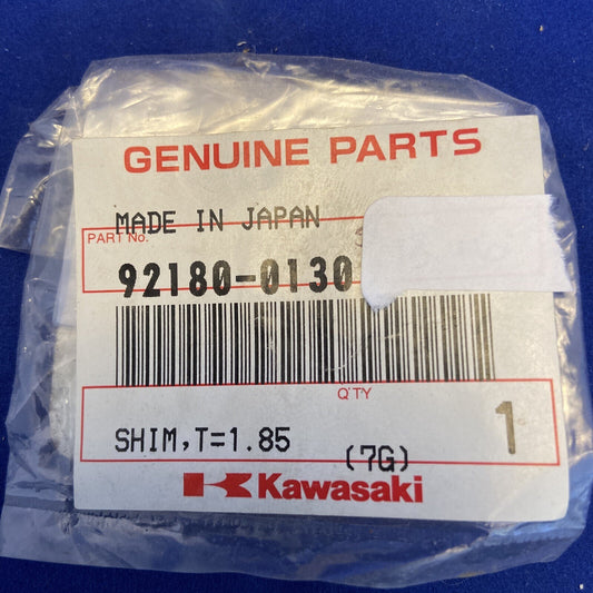 NEW GENUINE KAWASAKI SHIM, T=1.85 92180-0130 ZX1000, 600