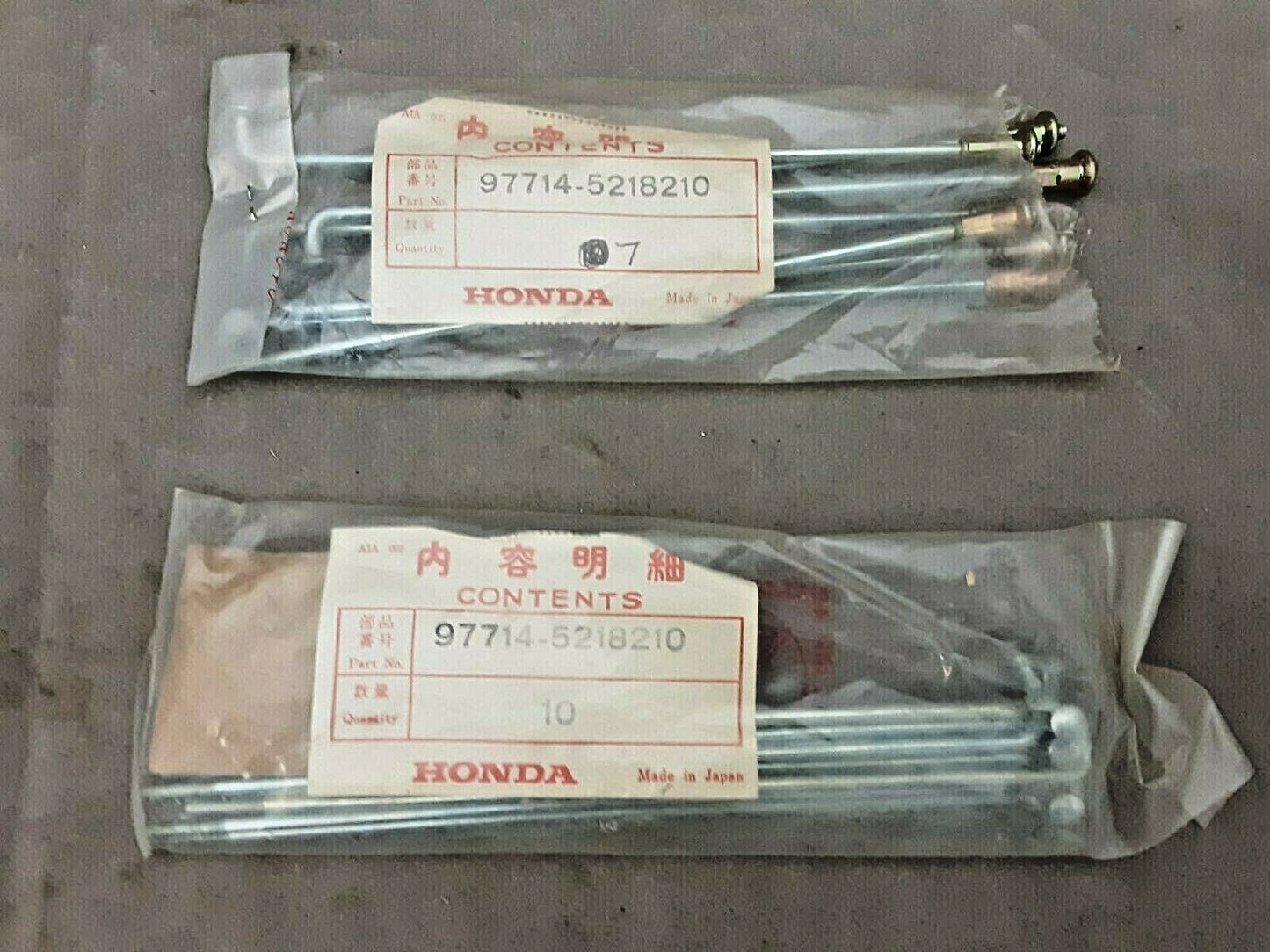 HONDA OEM NOS Spokes 97714-5218210 (Qty 17)