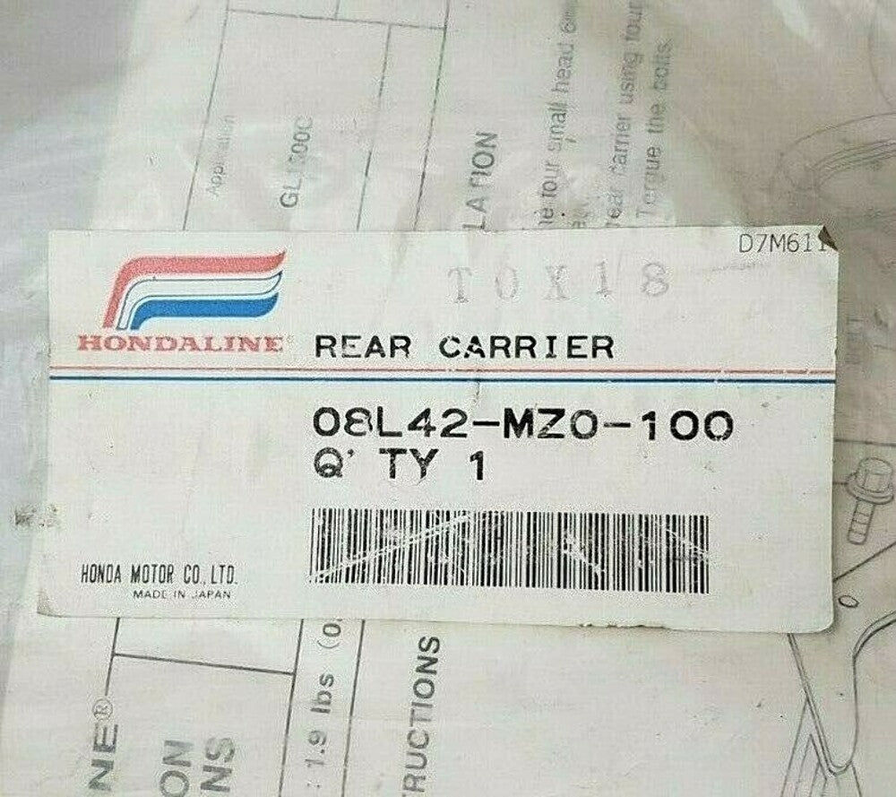 NOS Honda Hondaline GL1500 C Rear Luggage Cargo Rack Carrier 08L42-MZ0-100