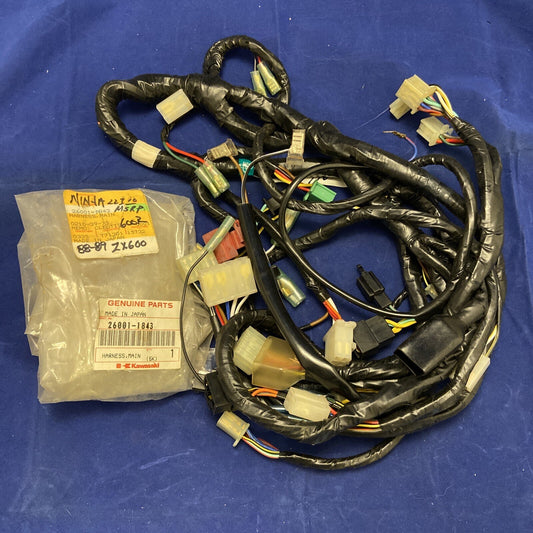 NEW GENUINE KAWASAKI WIRE HARNESS 26001-1843 1988-1989 ZX600R