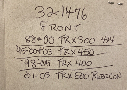 K&L Master Cylinder Rebuild Kit 32-1476 Honda Front TRX300 4X4 TRX450 TRX500