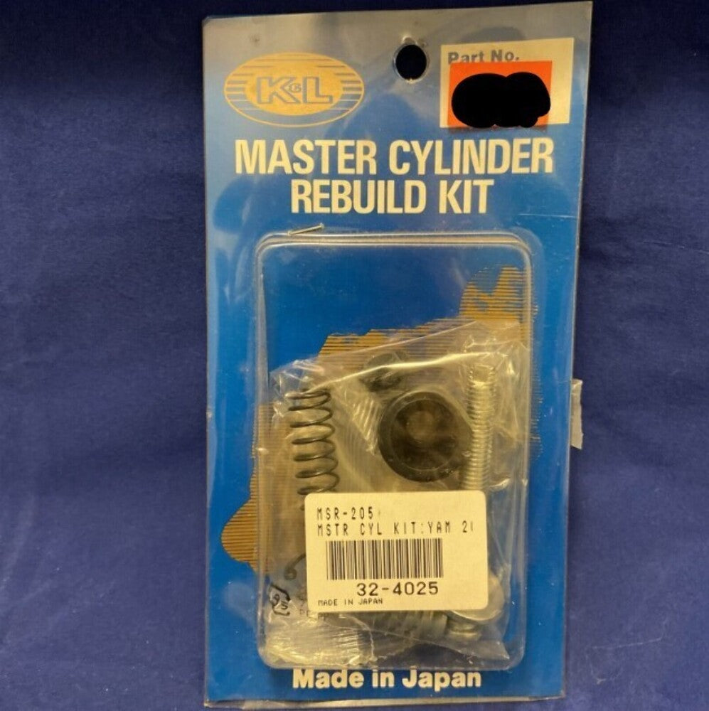 K&L 32-4025 Master Cylinder Rebuild Kit Rear Yamaha 02-03 YFM350, NEW
