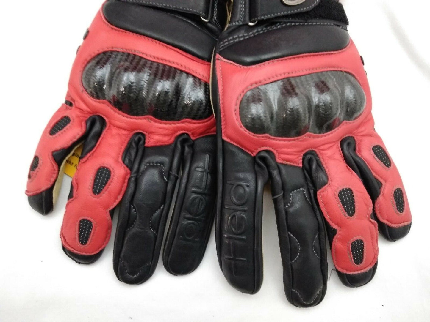 New HELD Motorcycle Armored Gloves / Red and Black / Size 10