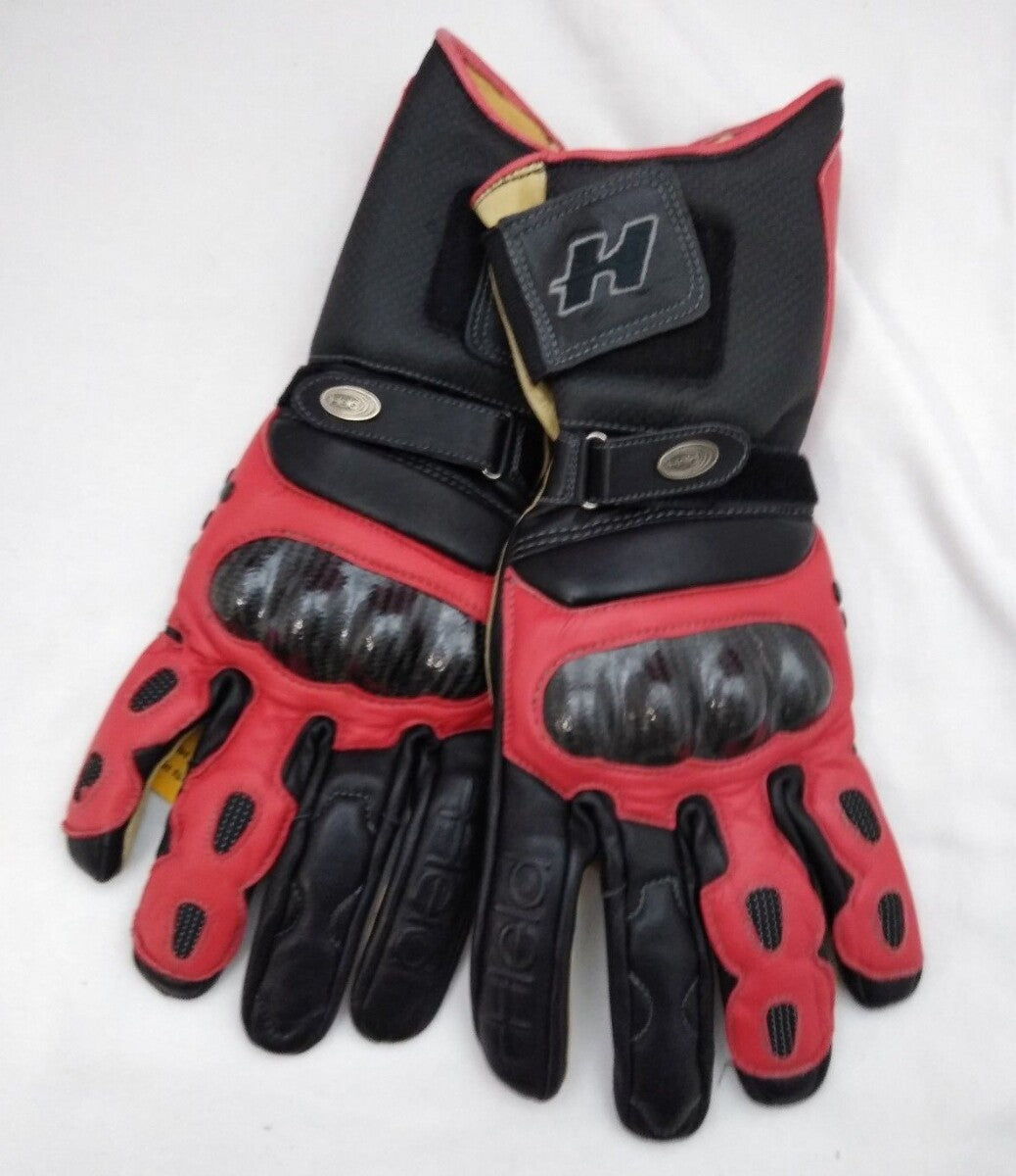New HELD Motorcycle Armored Gloves / Red and Black / Size 10