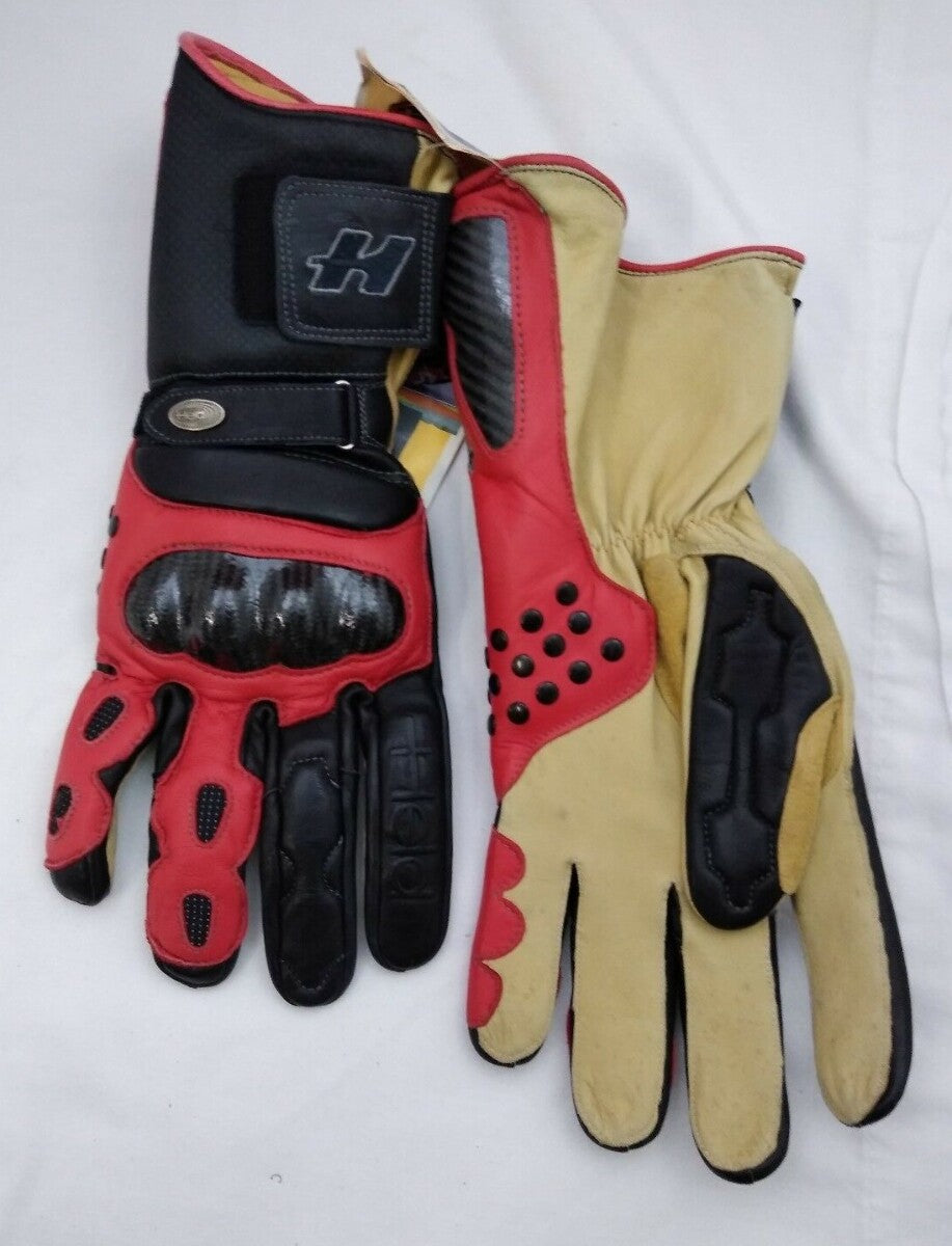 New HELD Motorcycle Armored Gloves / Red and Black / Size 10