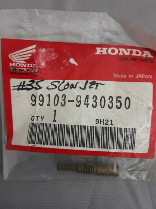 NEW GENUINE HONDA 99103-9430350 SLOW JET #35 OEM