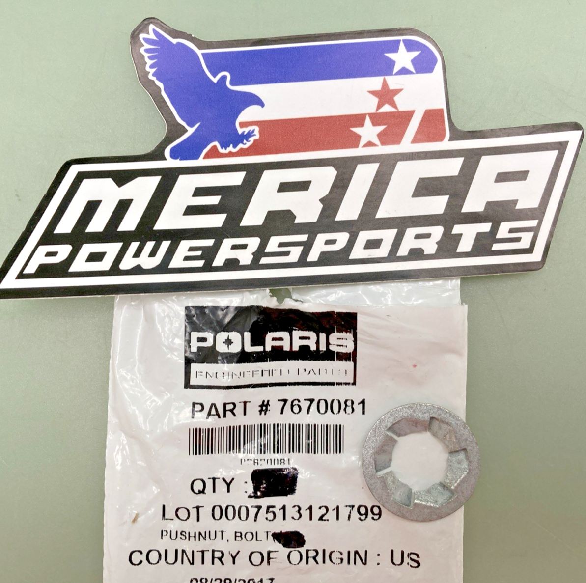 NEW GENUINE POLARIS 7670081 PUSHNUT, BOLT (6 PCS) Trail Boss 350L