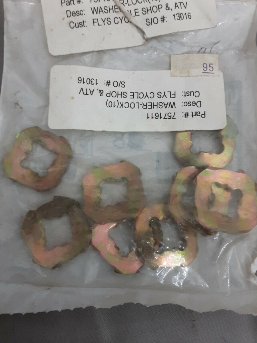 NEW GENUINE POLARIS 7571611 WASHER-LOCK (8 PCS) Trail Boss W878027