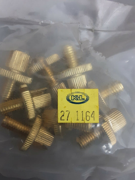 ONE NEW K&L 27-1164 GOLD TONE  8mm M8 Metric Clutch Brake Cable Adjuster