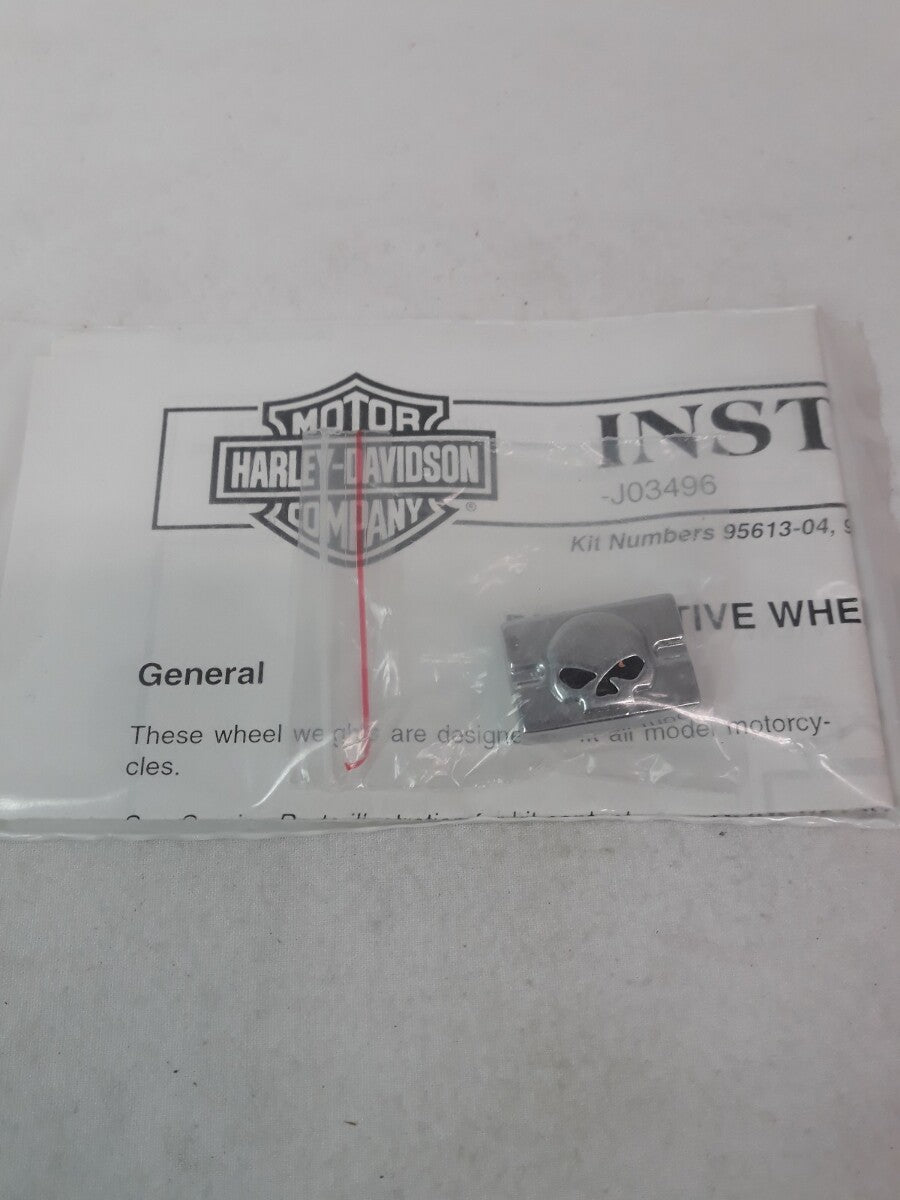 NEW HARLEY DAVIDSON Skull Wheel Weight Kit 1/2oz Ref# 95619-04