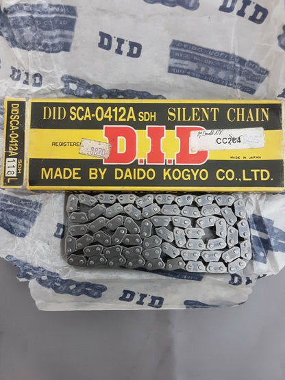 NEW D.I.D. SCA-0412A SDH 118L SILENT CAM CHAIN YAMAHA VIRAGO XV535 DID GENUINE