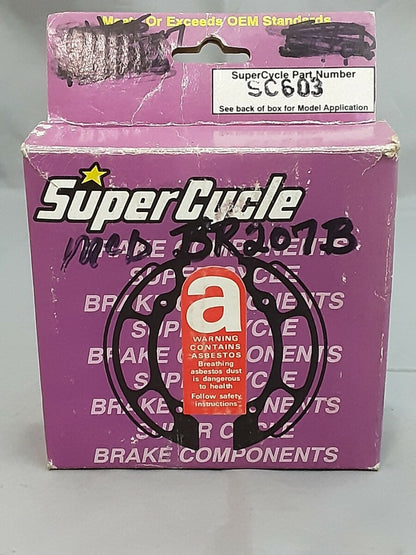 NEW SUPER CYCLE SC603 FRONT BRAKE SHOE KAWASAKI KD80 KE100 KM100 RM50 RM60