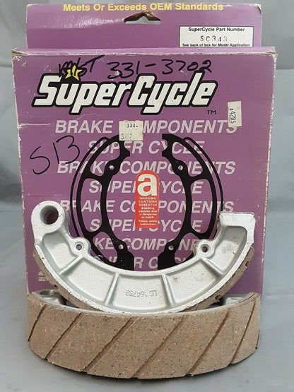 NEW SUPER CYCLE SC343 BRAKE SHOES HONDA CB700 TRX350 VF700 VT1100