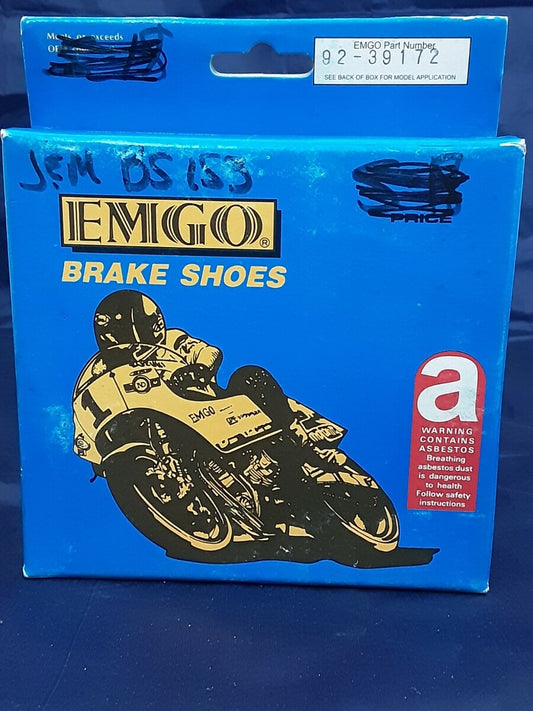 NEW EMGO FRONT BRAKE SHOES 92-39172 HONDA TRX350 86-87