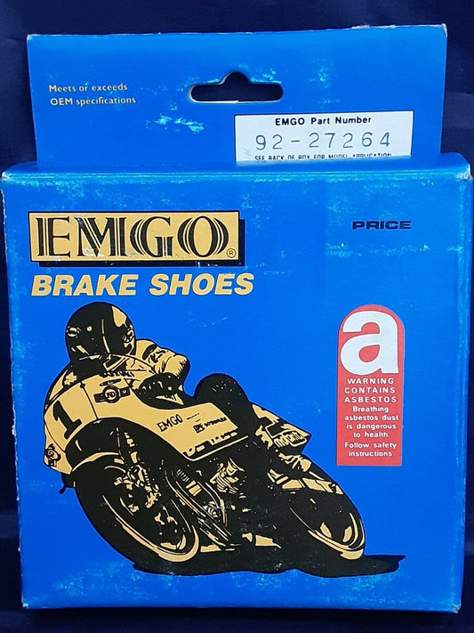 NEW EMGO BRAKE SHOES 92-27264 YAMAHA FS1 DT50 DT80