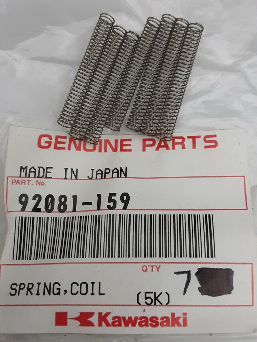 NEW GENUINE KAWASAKI 92081-159 (QTY 7) SPRING, COIL GPz ZX550 KLT200 LTD KZ550