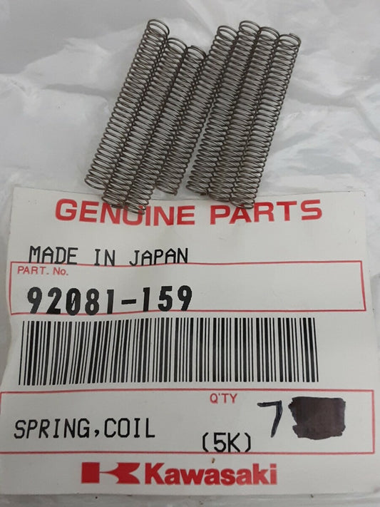 NEW GENUINE KAWASAKI 92081-159 (QTY 7) SPRING, COIL GPz ZX550 KLT200 LTD KZ550