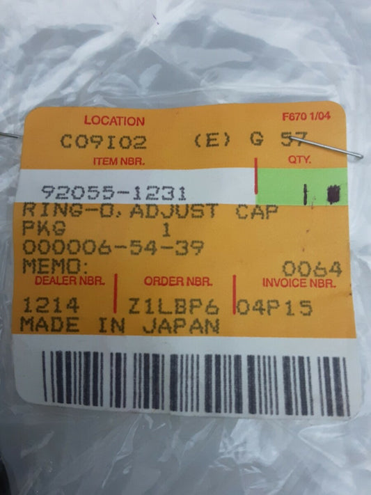 NEW GENUINE KAWASAKI 92055-1231 RING-O, ADJUST CAP KLT110 Mojave KLF110 AN112
