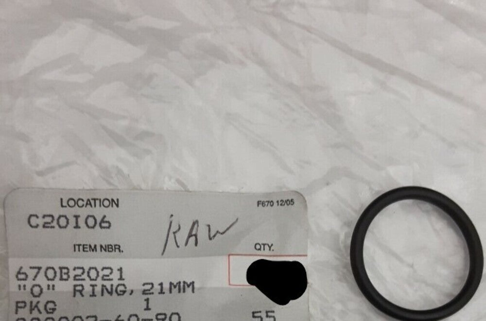 NEW GENUINE KAWASAKI 670B2021 (QTY 2) O RING, 21MM GPz ZX550 KL250 KLT110 KLT200