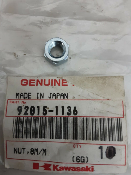 NEW GENUINE KAWASAKI 92015-1136 NUT, 8MM KLT110 Mojave KLF110