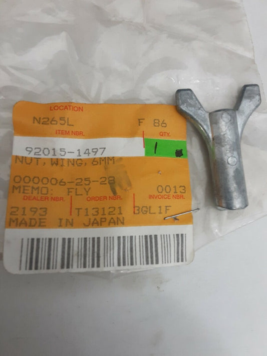 NEW GENUINE KAWASAKI 92015-1497 NUT,WING,6MM Bayou KLF185 Mojave KLF110 KLT110