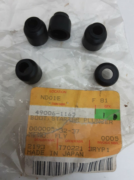 NEW GENUINE KAWASAKI 49006-1165 BOOT, STARTER PLUNGER KL600 KL250 KLF300 KSF250