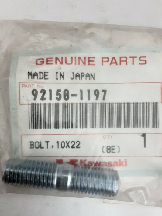 NEW GENUINE KAWASAKI 92150-1197 BOLT, 10X22 Bayou KLF300 KLF400 KVF400
