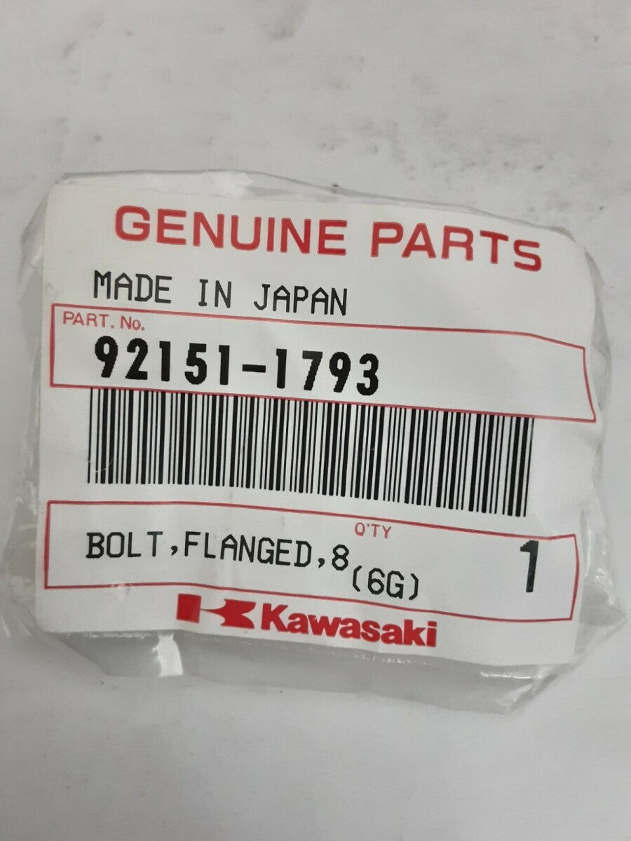 NEW GENUINE KAWASAKI 92151-1793 BOLT, FLANGED, 8X19 Prairie KVF650 KVF360 KSV700