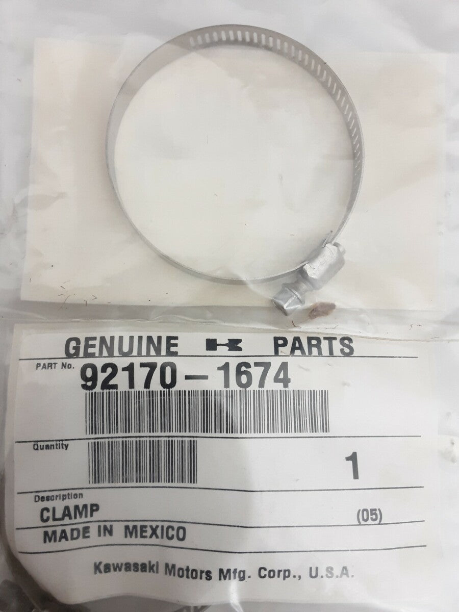 NEW GENUINE KAWASAKI 92170-1674 CLAMP Bayou KLF300 KEF300 KLF400 KLF220