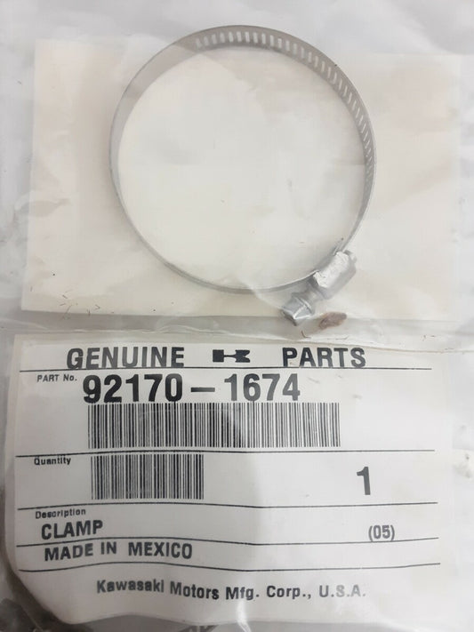 NEW GENUINE KAWASAKI 92170-1674 CLAMP Bayou KLF300 KEF300 KLF400 KLF220