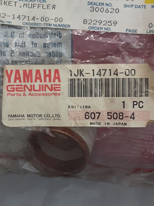 NEW GENUINE YAMAHA 1JK-14714-00 GASKET, MUFFLER FJ600 Big Wheel BW200 XJ700
