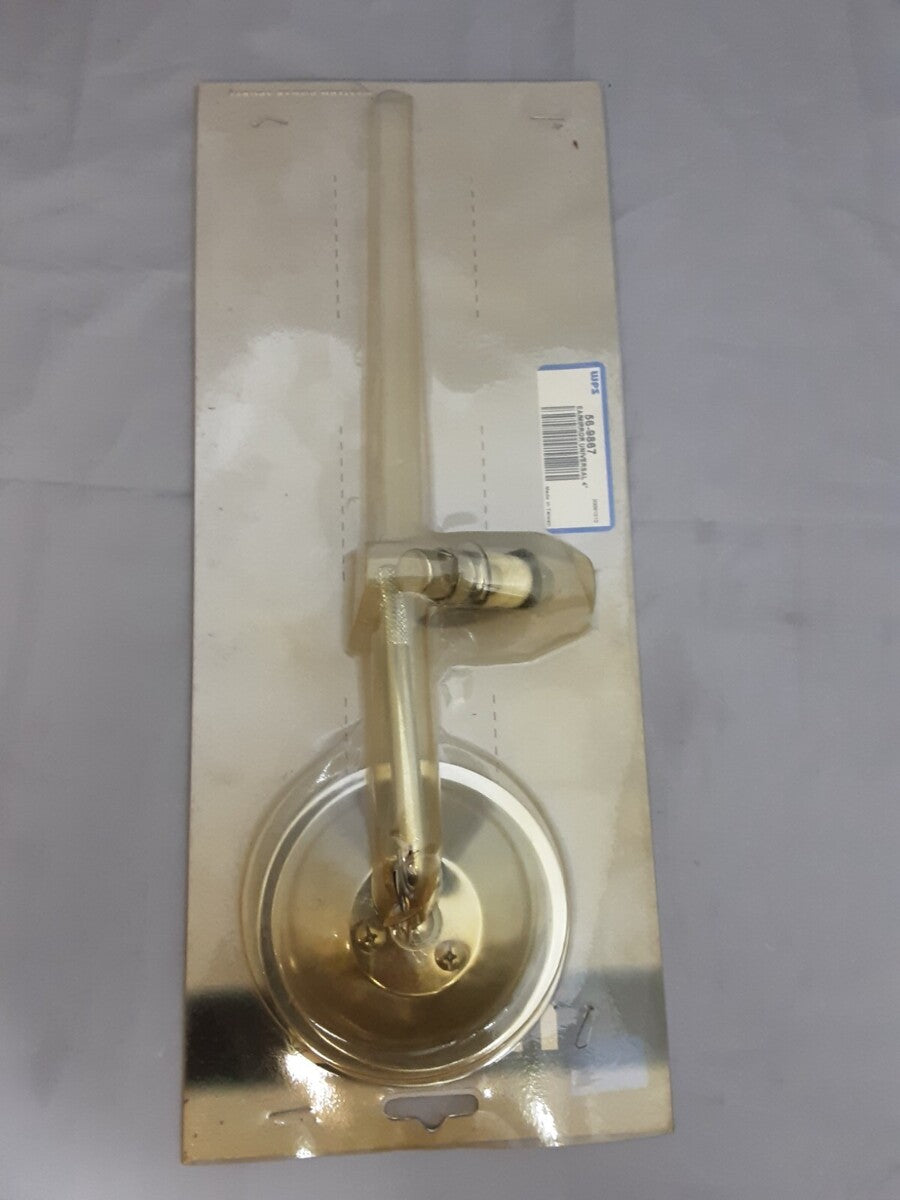 NEW GENUINE WPS 56-9867 4" Stamped Steel SHORT STEM Clamp-On Mirror