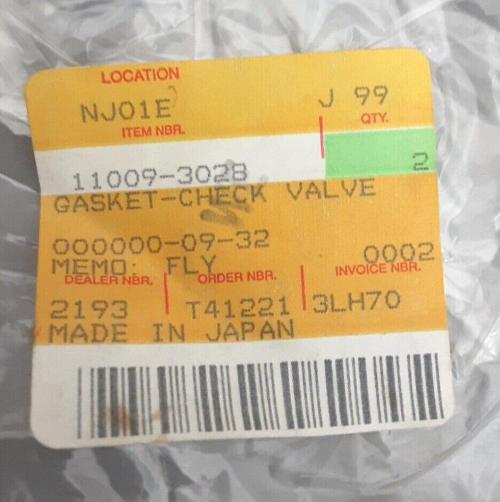 NEW GENUINE KAWASAKI 11009-3028 (QTY 2) GASKET CHECK VALUE Mule KAF620 1994-2016