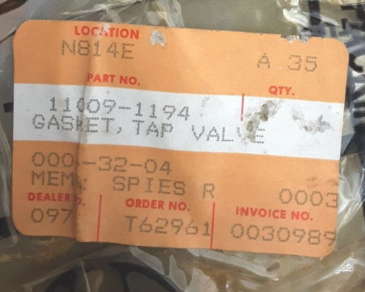 NEW GENUINE KAWASAKI 11009-1194 GASKET TAP VALVE ZX750 KZ700 LTD Shaft ZN1100