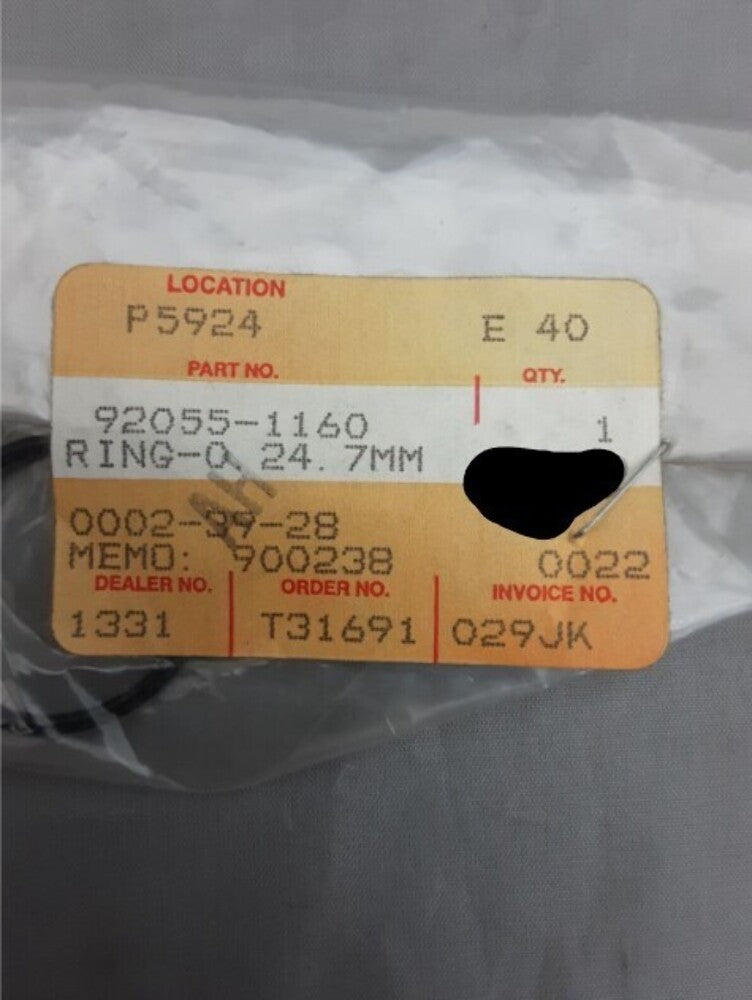 NEW GENUINE KAWASAKI 92055-1160 RING-O Ninja ZX900 ZX600 ZG1000 ZG1000 1984-20
