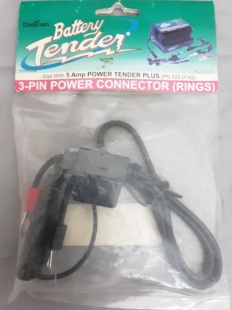 NEW DELTRAN 081-0142-2 Black Fused Ring Terminal Harness with 3-Pin Quick Discon
