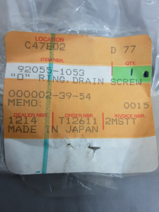 NEW GENUINE KAWASAKI 92055-1053 RING-O KL600 KL250 LTD Shaft ZN700 Ninja ZX900