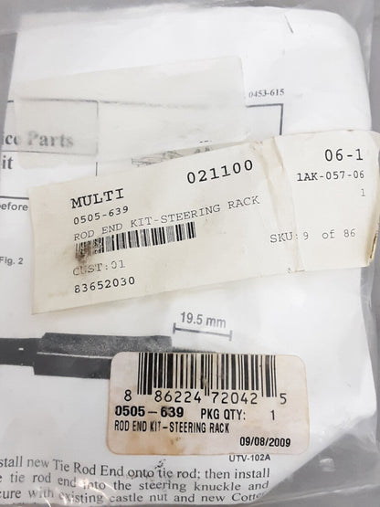 NEW GENUINE ARCTIC CAT 0505-639 ROD END KIT-STEERING