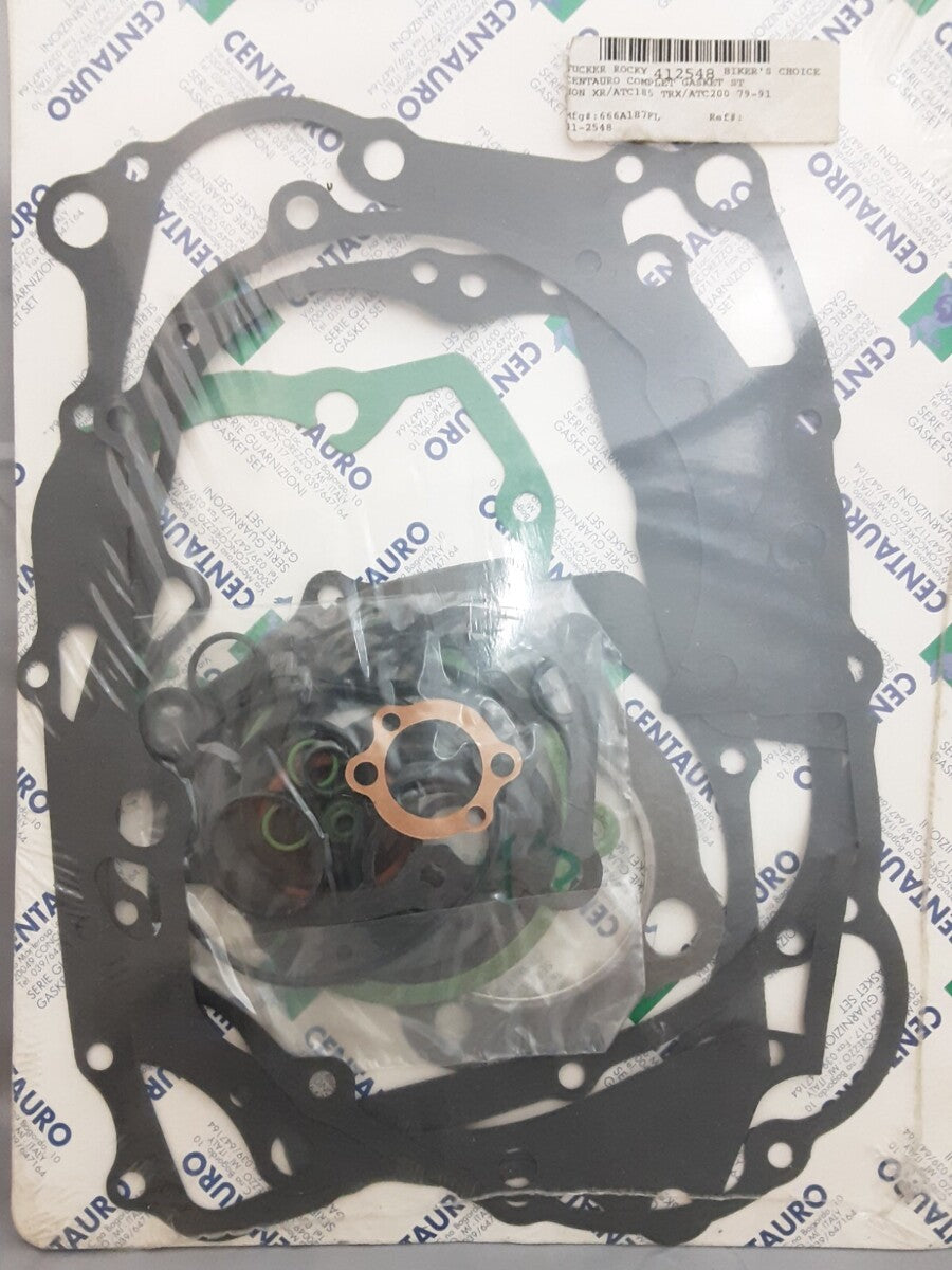 NEW CENTAURO 666A187FL HONDA COMP. GASKET SET XR/ATC185 TRX/ATC200 1979-91