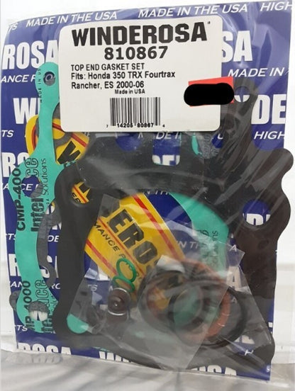 NEW WINDEROSA 810867 HONDA TOP END GASKET SET FOURTRAX RANCHER TRX350 2000-06
