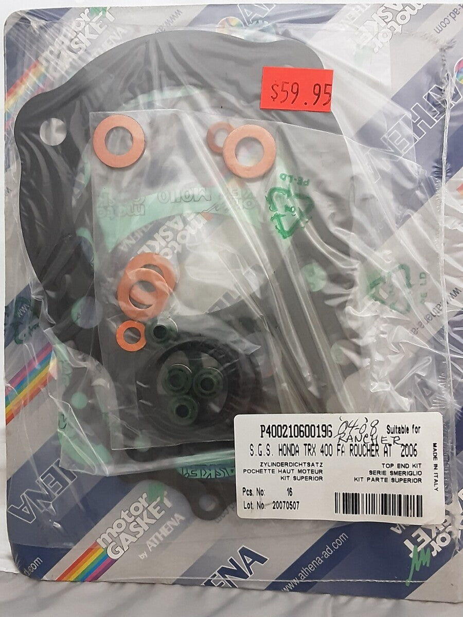 NEW ATHENA P400210600196 HONDA TOP END GASKET KIT RANCHER TRX400 FA 2006