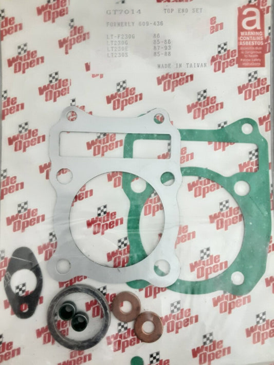 NEW WIDE OPEN GT7014 SUZUKI TOP END GASKET KIT QUADSPORT LT230 G/E/S LTF230G