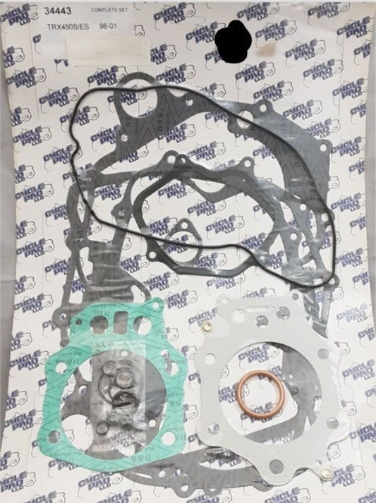 NEW CYCLE PRO 34443 HONDA COMP. GASKET SET FOREMAN TRX450 S/ES 1998-01