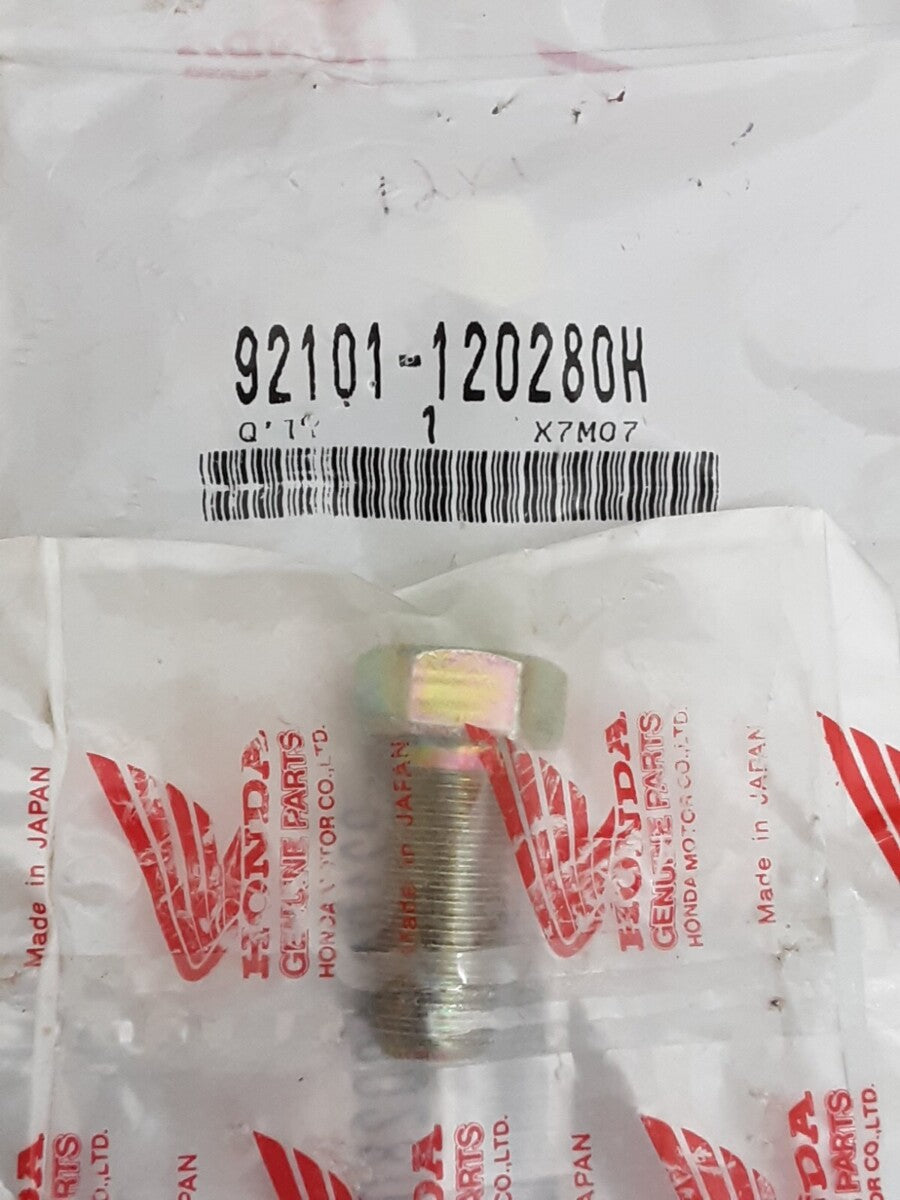 NEW GENUINE HONDA 92101-120280H BOLT, HEX. ATC185 BIG RED ATC200 ATC110 ATC125