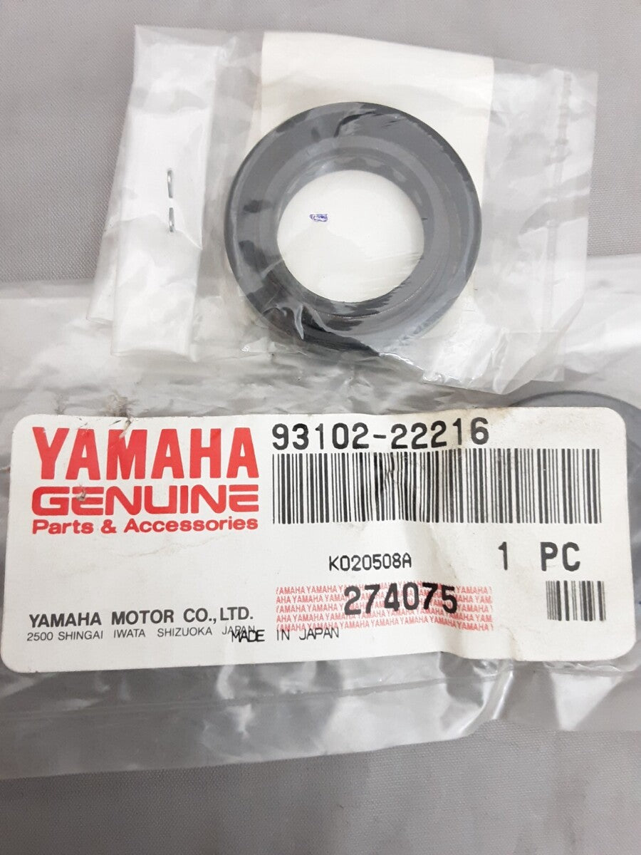 NEW GENUINE YAMAHA 93102-22216 QTY2 OIL SEAL CYLINDER - CRANKCASE EF1200 EF1400